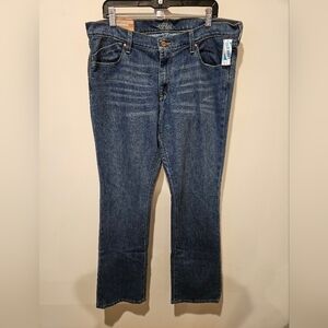 OLD NAVY NWT WOMEN'S THE FLIRT BOOTCUT MID-RISE LONG INSEAM JEANS SIZE 16